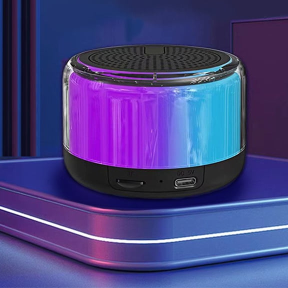 Small Night Light Bluetooth Speaker, Outdoor Portable Plug-in Bluetooth Audio Wireless Speaker - HIFI Sound Quality,with TF Card Slot & Device Pairing, Ideal Gift for Teens Boys.