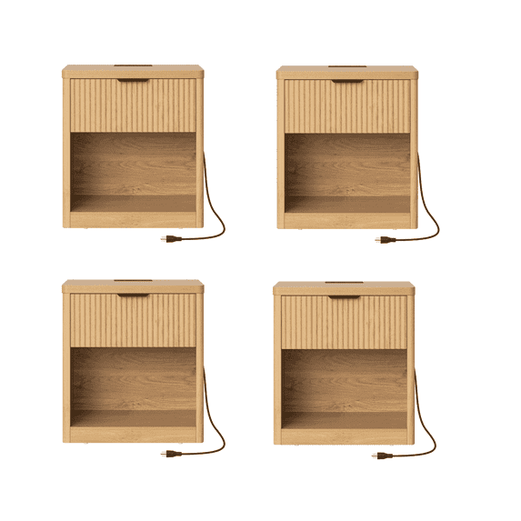 Small Nightstand with Drawer Bedside Table for Bedroom Modern Nightstand Night Table End Table for Living Room White Gold