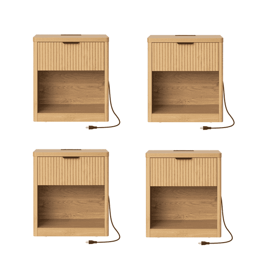 Small Nightstand with Drawer Bedside Table for Bedroom Modern Nightstand Night Table End Table for Living Room White Gold