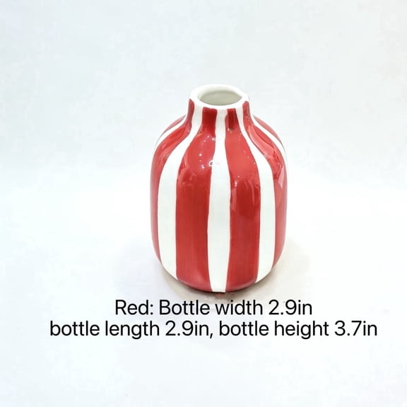 3.7-inch Mini Nordic Ceramic Bud Vase, Modern Bohemian Style Home Decor for Flower Arrangement