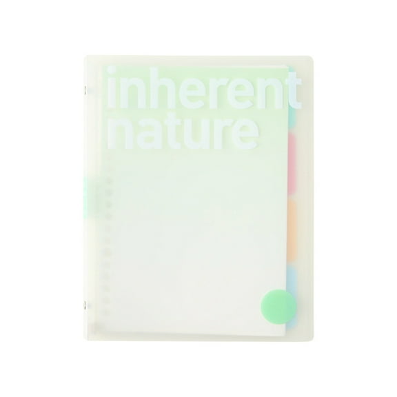 Small Notebook Hardcover Small Mini Notebooks PP Transparent Matte Coil Book Wholesale Detachable PP Loose Leaf Book Teen Adults A5 Homework Loose Leaf Book for Business Home Office