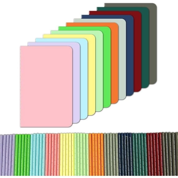 Small Notebooks 60 Pack Mini Notebooks bulk Pocket Notebooks set,journal bulk 3.5"x5.5" Colorful Cover Lined Notepad,30 Sheets/60 Pages