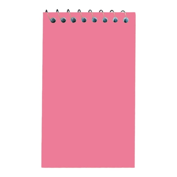 Small Notepad, 5 x 3 in Pink Pocket Notebook, Top Spiral College Ruled Memo Pad, Nursing School Essential