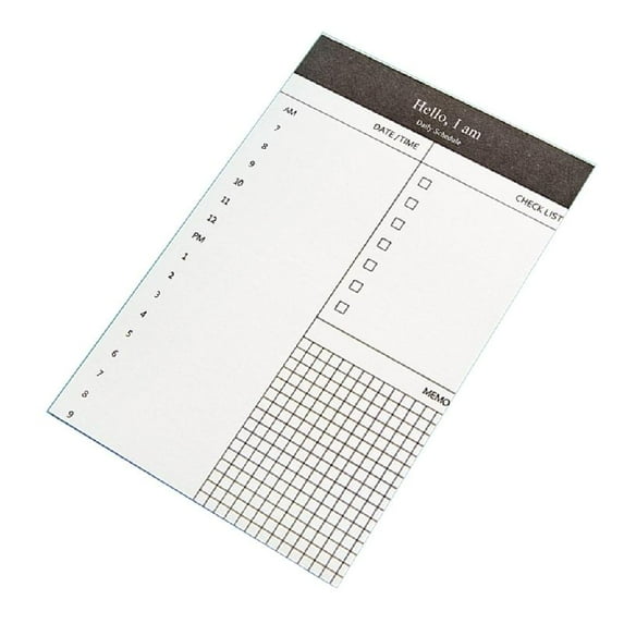 Small Notepads Daily Schedule Planner Small Notebook Tearable 50 Sheets Unlined Pocket Writing Pad Checklist Notepads