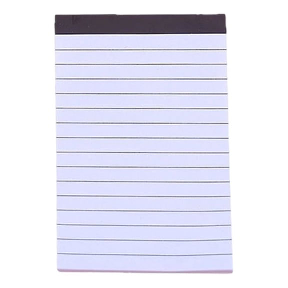 Small Notepads Pocket Size, 1-Pack 3"x5" Lined Memo Pads, Top Glued College Ruled Cardboard Back Paper for Office Desk Stationery Travel Grocery List, MELF
