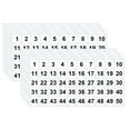 thumbnail image 1 of Small Number Stickers, 10 Sheets Colourful Number Stickers 1-50 Self Adhesive Round Numbered Stickers Label Sticker for Office Storage Inventory Classification Boxes, 1 of 6
