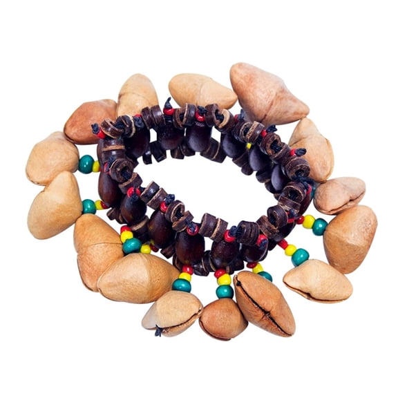 Small Nutshell Hand Bells Relaxing Sound Maker Natural Shell Bells Musical Teaching Tool for Children and Music Lovers