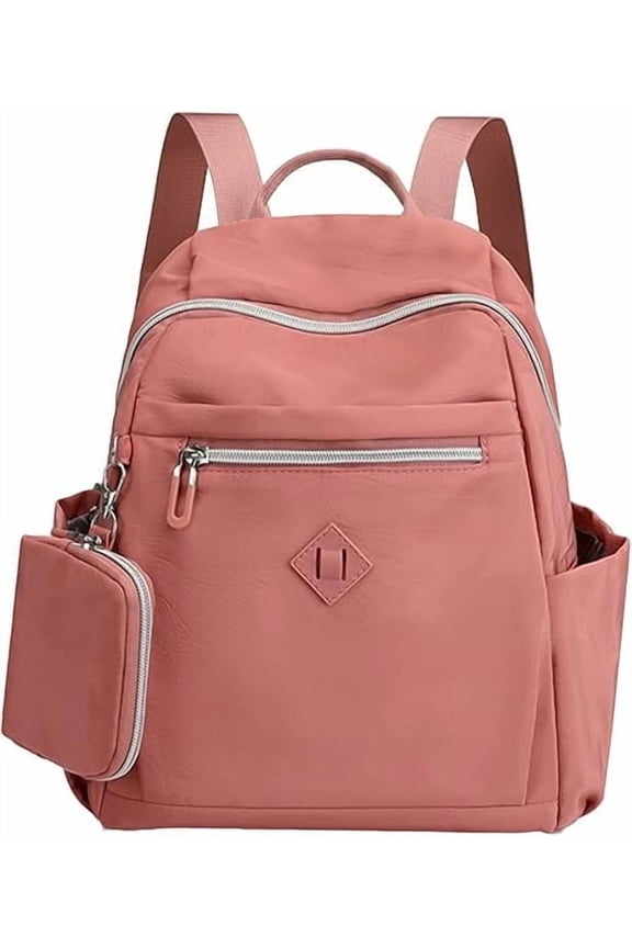 Small Nylon Backpack Waterproof Mini Casual Lightweight Daypack Travel Bag for Women (Blue)