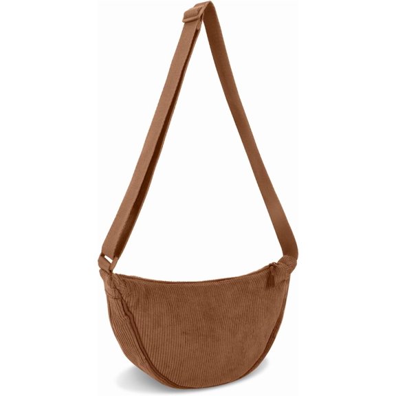Small Nylon Crescent Crossbody Purses Bag for Women Men Trendy,Travel Sling Bag