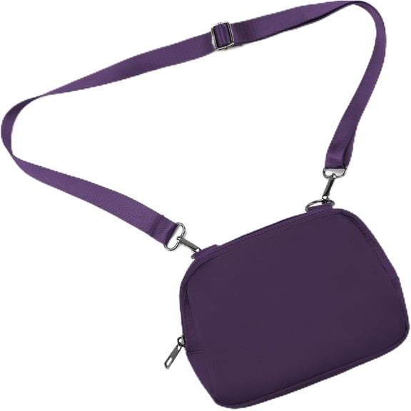 Small Nylon Crossbody Bags for Women Unisex Belt Bag Fanny Pack with Adjustable Strap for Traveling Shopping