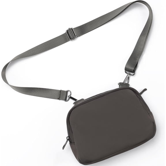 Small Nylon Crossbody Bags for Women Unisex Belt Bag Fanny Pack with Adjustable Strap for Traveling Shopping