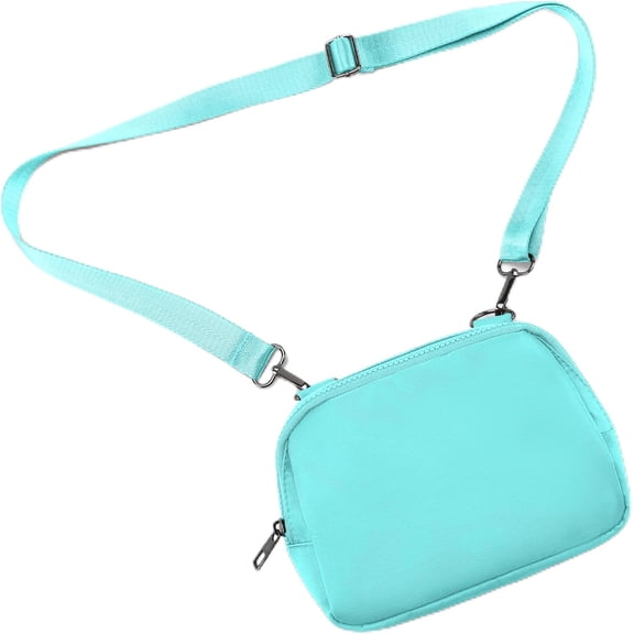 Small Nylon Crossbody Bags for Women Unisex Belt Bag Fanny Pack with Adjustable Strap for Traveling Shopping