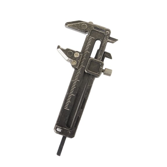 Small Object Measuring Tool Compact Vernier Caliper Zinc Aluminum Alloy Slide Gauge for Pocket Tool Pouches Camp Tasks and Field Care