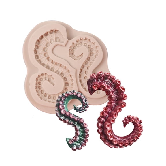 Small Octopus Tentacles Silicone Mold Cake Decorating Tools Easy to Release