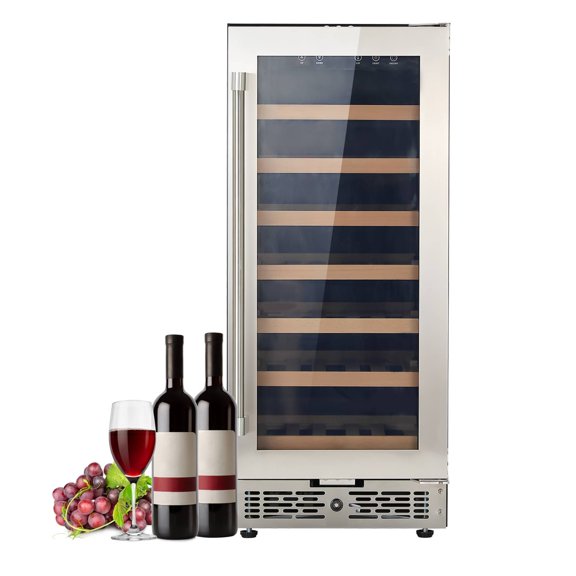 LEDMOMO Small Wine Refrigerator with Elegant Glass Door for Bar and Industrial Use