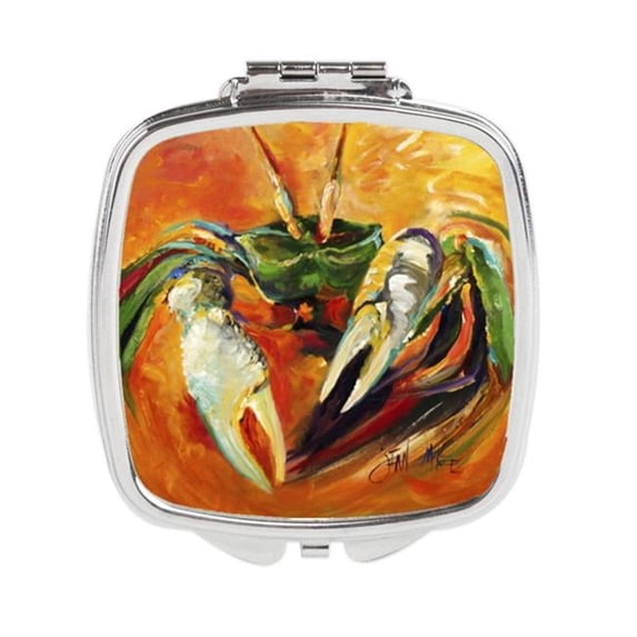 Small Orange Crab Compact Mirror