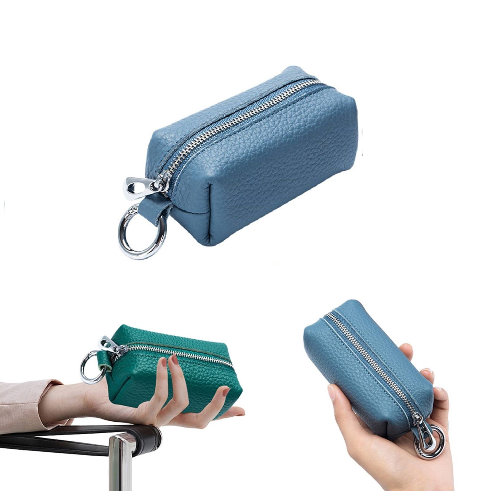 Small Organizer Wallet Clutch Bag Ecohintz Genuine Leather Key