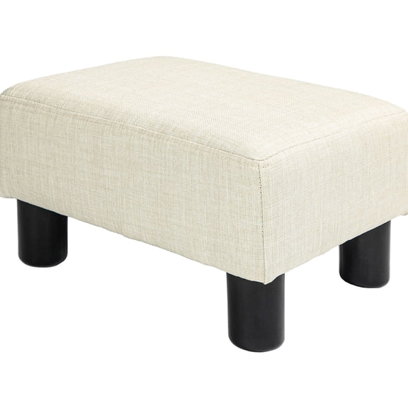 Small Wood-Framed Stool | Comfortable Seating in Entryway or Living Room