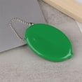 Small Oval Coin Purse Mini Earrings Rings Storage Box With Chain Solid