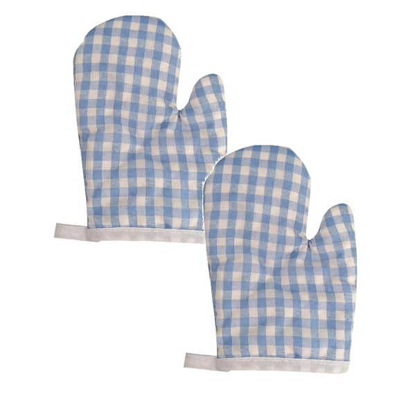 Small Oven-Safe Kitchen Gloves, Heat Resistant Microwave and Cooking Gloves 2-Piece Set, Protective Hand Mitts for Baking, Air Fryer, Toaster Oven, and Food Handling,2pc
