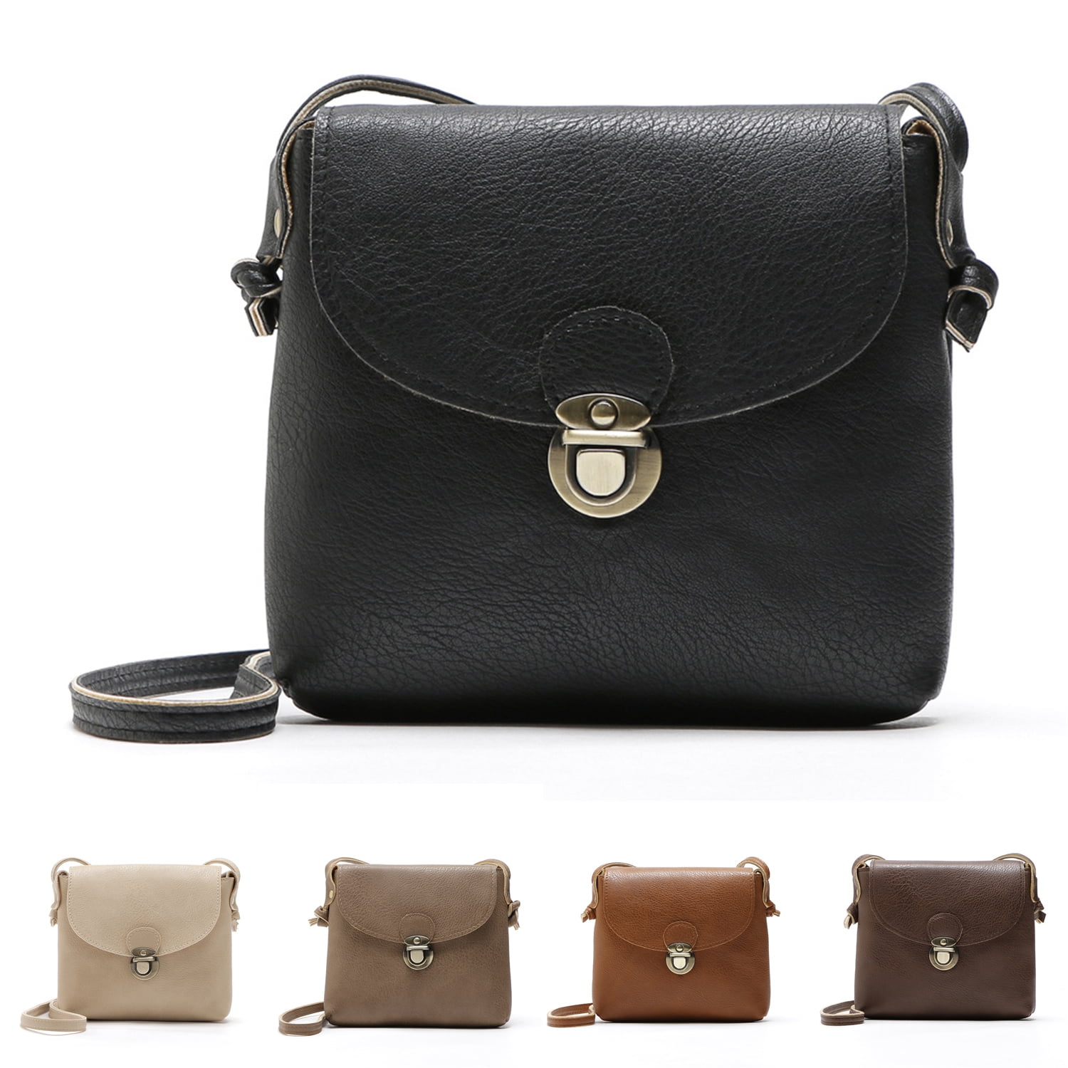 Crossbody Bags for Women Small Over the Shoulder Saddle Purses Cross body  Handbags,Vegan Leather,Light Khaki，G140280 - Walmart.com