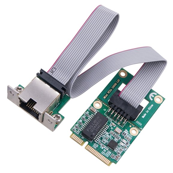 Small PCIE Gigabit Ethernet Networking Adapter RTL8111F Chip 10/100/1000Mbps Small PCIE to RJ45 Networking Card Replacement