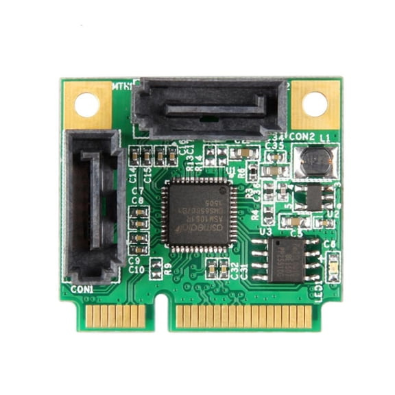 Small PCIE to 2Port Controller Expansion Card 6Gbps Fast Speed RAID1/RAID0 Data Mirroring Technology