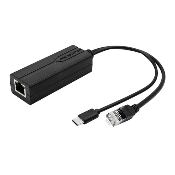 Small POE Splitter 48V To 5V USB C PoE Separator For Portable Device Charging