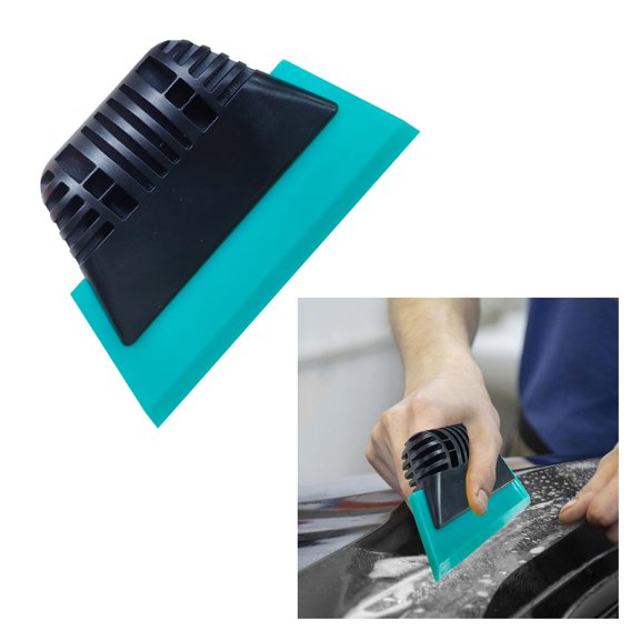 Small PPF Squeegee, Window Tint Tool with Non-Slip Rubber Handle, Multifunctional Scraper for Glass, Shower & Windshield