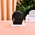 thumbnail image 1 of Small PU Leather Keychain Wallet Coin Pouch Backpack Shape Organizer for Keys Cards Travel Essentials 1 Pack, 1 of 3