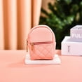 thumbnail image 1 of Small PU Leather Keychain Wallet Coin Pouch Backpack Shape Organizer for Keys Cards Travel Essentials 1 Pack, 1 of 3