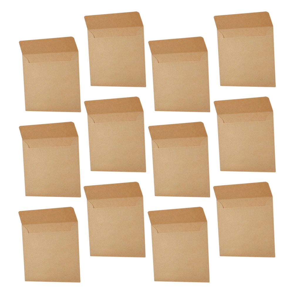 Small Packets Card Envelops Kraft Envelope Coin Envelopes Storage Paper 100 Pcs