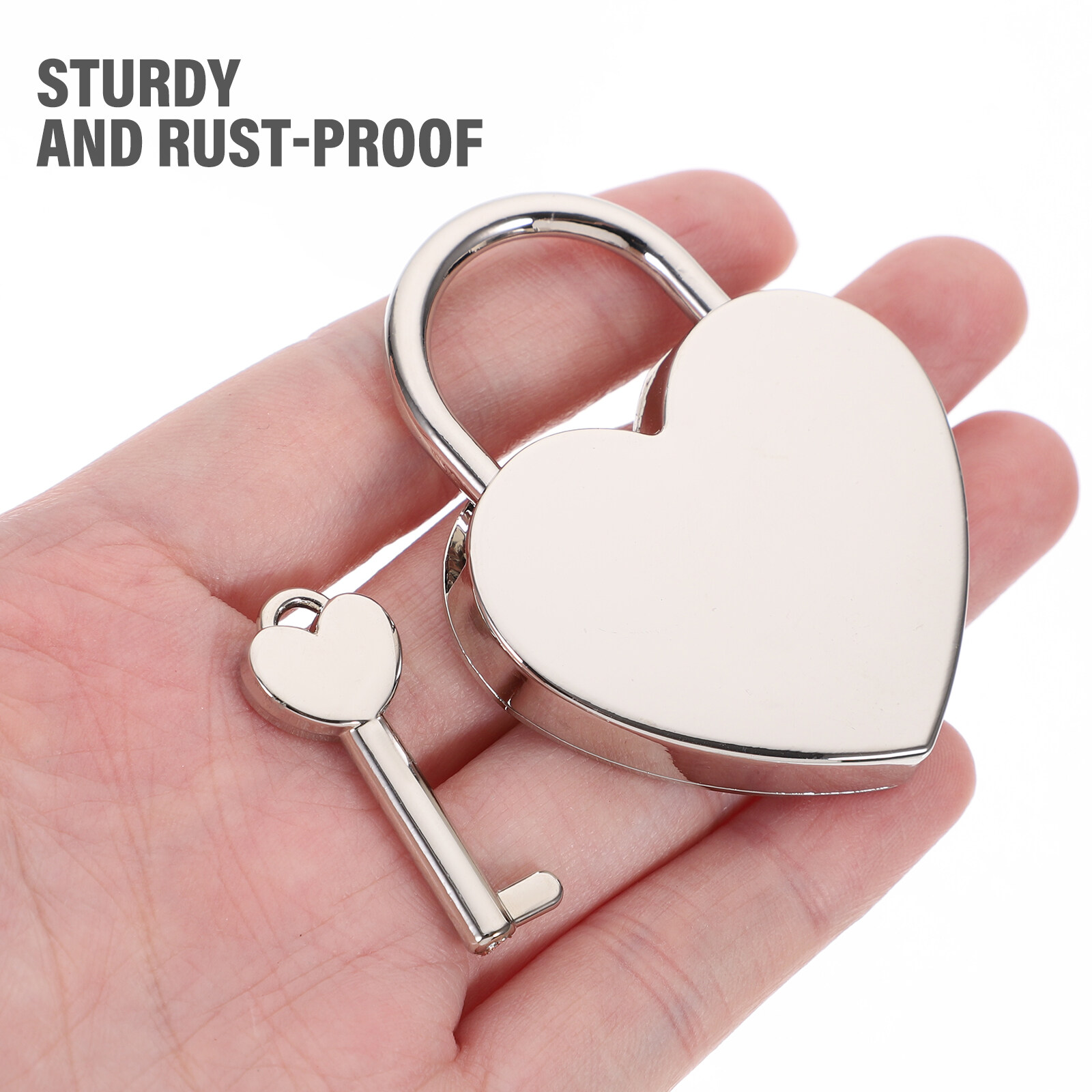 Small Padlock with Key Romantic Couples Wishing Lock Jewelry Box