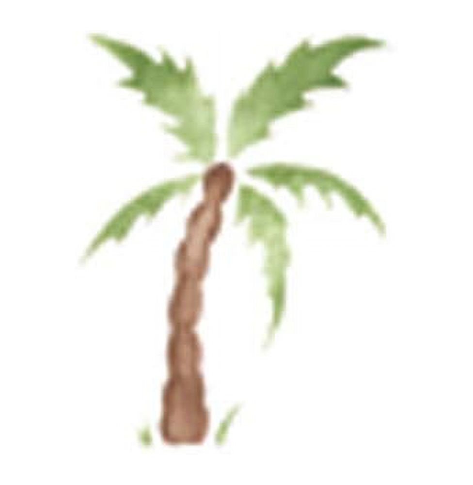 Small Palm Tree Wall Stencil SKU 3126 by Designer Stencils