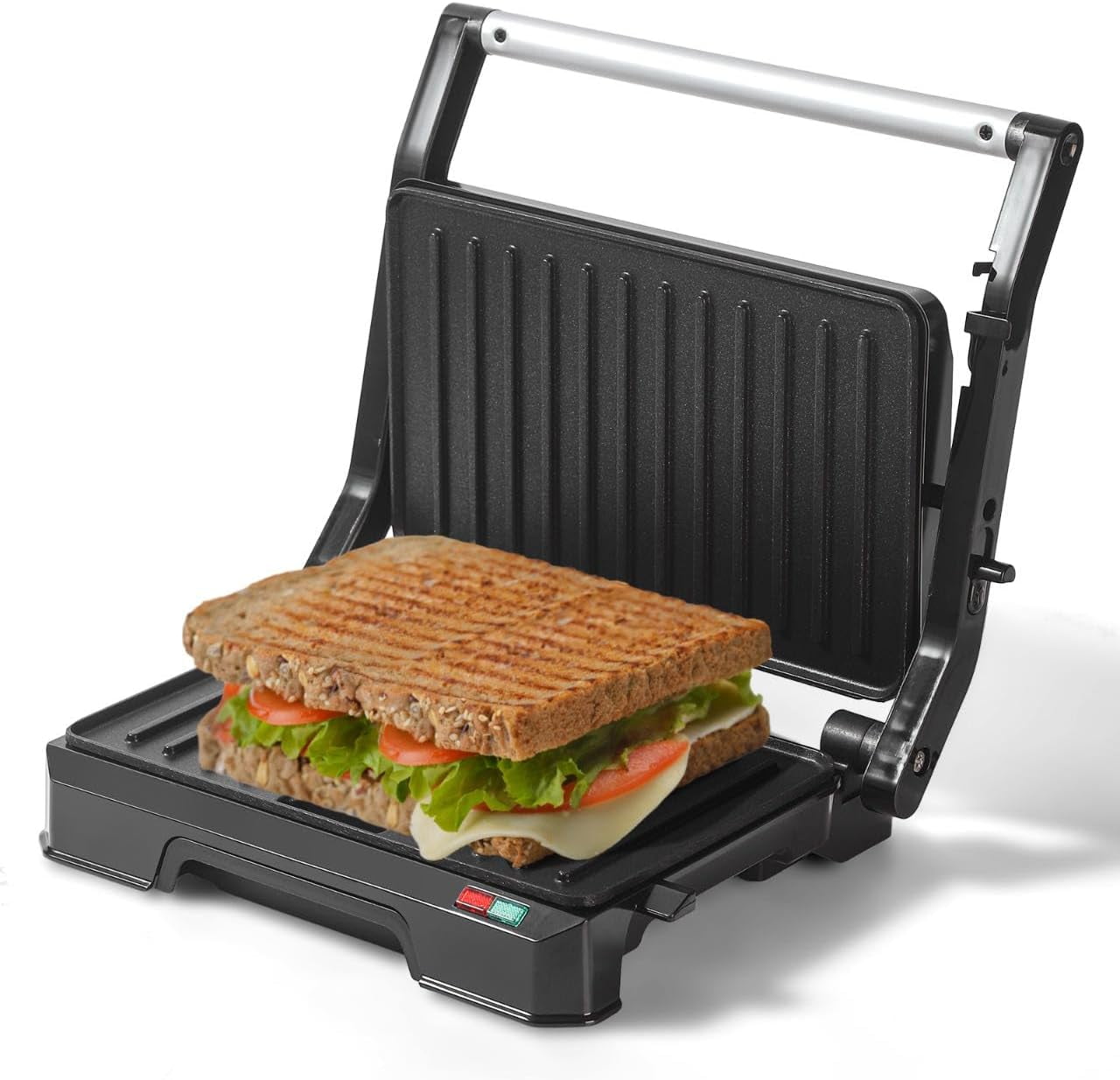 Small Panini Press Grill Sandwich Maker, Electric Panini Sandwich Maker