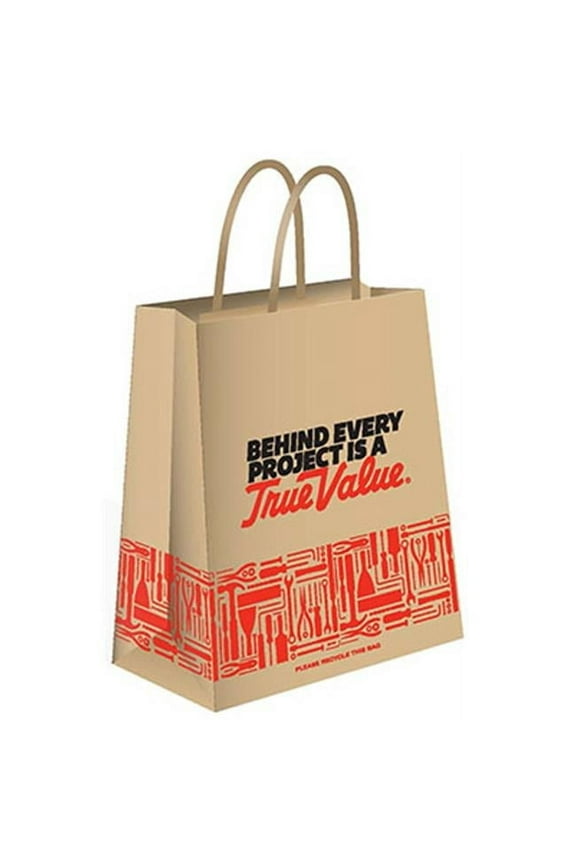 Small Paper Shopper Bag without Logo, 20 Count