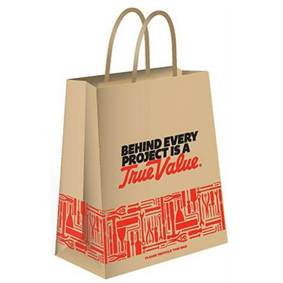 Small Paper Shopper Bag without Logo, 20 Count