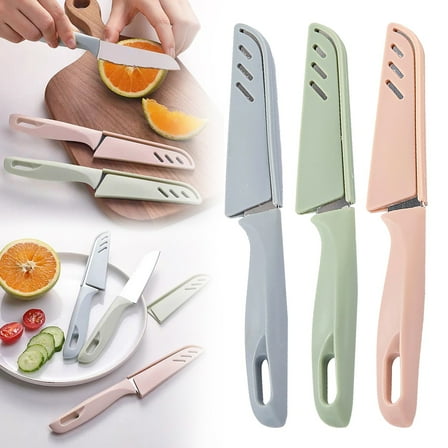 Small Paring Knife for Fruit and Vegetable, German Stainless Steel with Ergonomic PP Handle