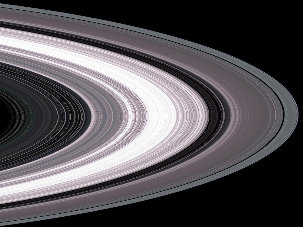 Small Particles in Saturn?Ø¬æ¬¥?Ø¬æ¬†?Ø¬æ¬¥s Rings Canvas Art - Stocktrek Images (33 x 25)