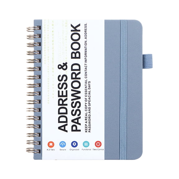 Small Password Books,Pocket Password Book with Alphabetical Tabs,Hardcover Password Book,Small Address Organizer Keep Track for Phone Numbers,Special Days,Birthdays,Anniversaries and Notes,Navy Blue