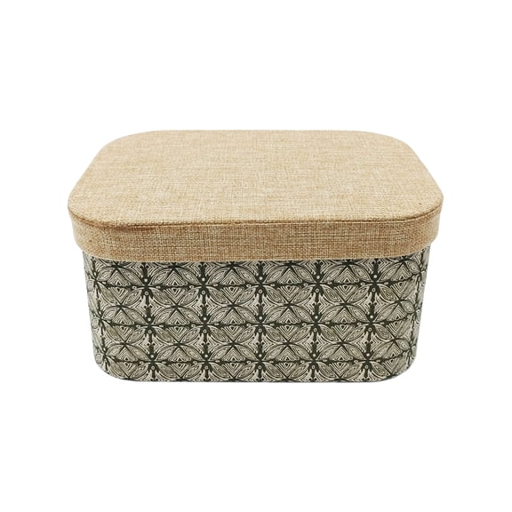 Ashland Small Patterned Decorative Box Tan 11" x 8" x 5.5"