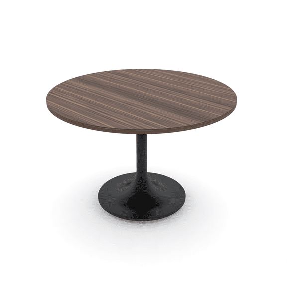 Small Pedestal Office Table 42" Round Meeting Table With Tulip Base