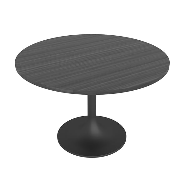 Small Pedestal Office Table 42" Round Meeting Table With Tulip Base