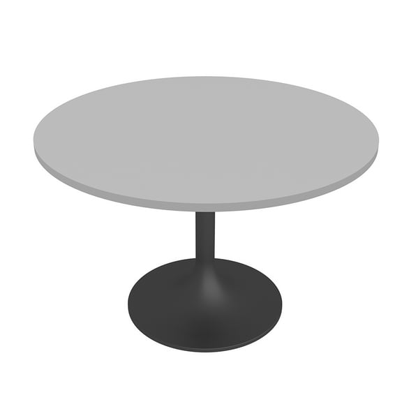 Small Pedestal Office Table 42" Round Meeting Table With Tulip Base