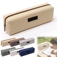 thumbnail image 1 of Small Pencil Case, Pure Color Pen Pouch with Zipper Stationary Storage Bag, Multifunctional Zippered Canvas Pencil Case, Coin Pouch Office Stationery Organizer, 1 of 5