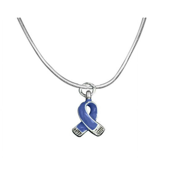 Small Periwinkle Ribbon Necklaces