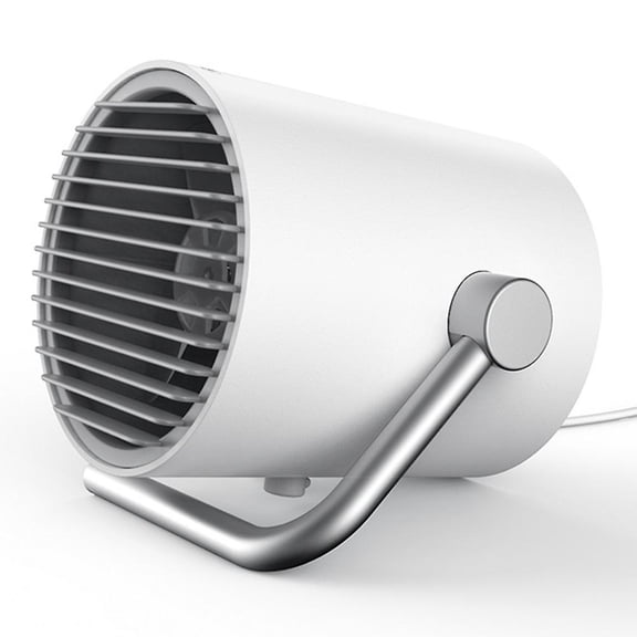 Small Personal Desk Usb Fan, Portable Mini Table Fan With Twin Turbo Blades, Whisper Quiet Cyclone Air Technology - For Home, Office, Outdoor Travel