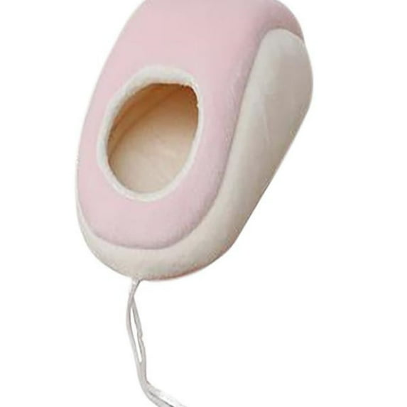Small Pet Bed House Cozy Mouse Shaped Hamster Nest Soft Washable Hideout Cave Plush Sleeping Hut for Guinea Pigs Gerbils Dwarf Rabbits Ferrets Bedding