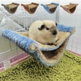 thumbnail image 1 of Small Pet Cage Hammock Double Layer Hanging Bed • Cozy Warm Polyester Nest • Secure Resting Spot for Ferret, Guinea Pig, Hamster, Rat, Squirrel, 1 of 6