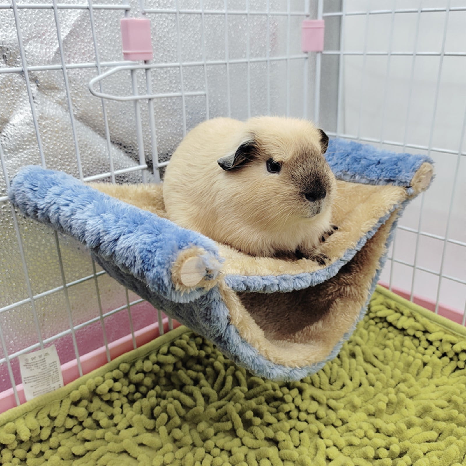 Image showcasing Small Pet Cage Hammocks Double Layer Sugar Glider Hammocks Bed Warm ...